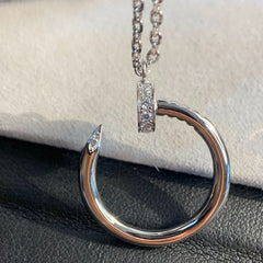 JUSTE NECKLACE 2.2MM SILVER DIAMONDS