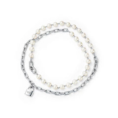 HARDWEAR PEARL WRAP NECKLACE