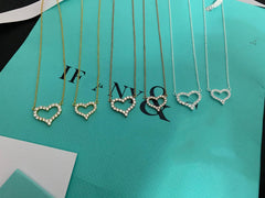LARGE DIAMOND HEART NECKLACE