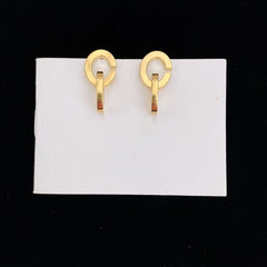 CD DROP GOLD EARRINGS
