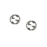 INTERLOCKING G EARRINGS SILVER