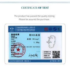 Bamoer 925 Sterling Silver Leaf Zircon Stackable Ring for Women Girl White Gold Zircon Plant Band Ring Fashion Jewelry