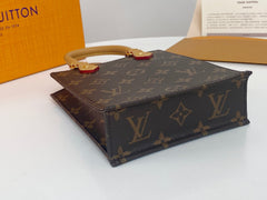 LV MINI TOTE BAG 17 IN BROWN MONOGRAM COATED CANVAS