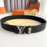 LV 25S BELT 38 MM IN DARK BROWN CALFSKIN 593213