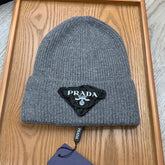 BEANIE HAT IN RHINO GRAY WOOL 431361