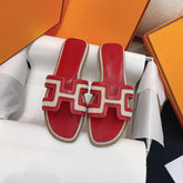 0ran Sandal Red Leather