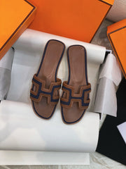 0ran Sandal Brown/Black Leather