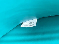 LARGE CASSETTE POUCH 35 IN LAGOON BLUE CALFSKIN