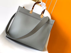 Fend Sunshine Medium Bag 35 Grey Leather
