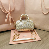 TOO PRETTY 17 HANDBAG GOLDEN LAMBSKIN
