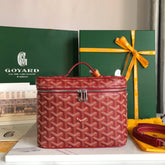 MUSE VANITY CASE 20 IN CLASSIC RED GOYARDINE CANVAS