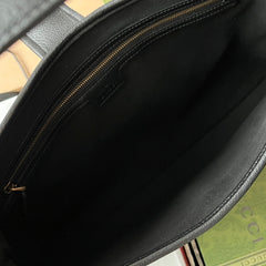 GG HORSEBIT SHOULDER BAG 39 IN BLACK CALFSKIN GOLD HARDWARE