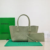Large Cabat 45cm Light Green Lambskin Ghw