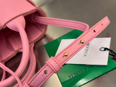 CANDY ARCO TOTE 20 IN BLUSH PINK CALFSKIN