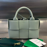 CANDY ARCO TOTE 20 IN XANADU GRAY CALFSKIN