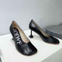 LW TOY PUMP 95 BLACK CALFSKIN