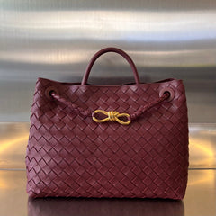 MEDIUM ANDIAMO 32 IN BURGUNDY LAMBSKIN
