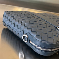 SLIM INTRECCIATO BRIEFCASE 36 SLATE CALFSKIN