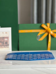 INSERT LOUISE 21 IN TORY BLUE GOYARDINE CANVAS