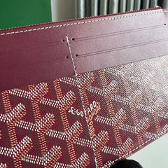 INSERT LOUISE 21 IN BURGUNDY RED GOYARDINE CANVAS