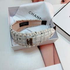 WHITE TWEED HAIRBAND 875864