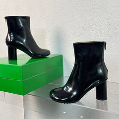 ATOMIC ANKLE BOOT IN BLACK CALFSKIN 75 MM