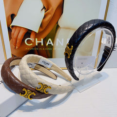 CHESTNUT BROWN LAMBSKIN HAIRBAND 925628