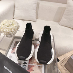 BALENCIAGA 25S SPEED TRAINER SNEAKERS 55 MM IN BLACK KNIT STYLE 5