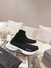 BALENCIAGA 25S SPEED TRAINER SNEAKERS 55 MM IN BLACK KNIT STYLE 5