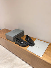 BALENCIAGA 25S LOAFERS IN BLACK CALFSKIN