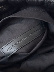 MONACO BAG 32 IN BLACK QUILTED THIN CALFSKIN SILVER HARDWARE