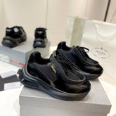 PRA SYSTEME BRUSHED SNEAKERS BLACK CALFSKIN