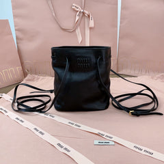 MINI BAG 17 IN BLACK SHINY CALFSKIN