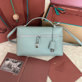 EXTRA BAG L27 IN POWDER BLUE SMOOTH CALFSKIN