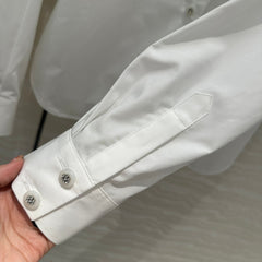 CC Pearl Edge Shirt White Cotton