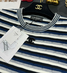 Chanel 25 T- Shirt Multicolor Wool with Tencel 229625