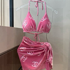 CC BIKINI SWIMSUIT SET IN PINK 624523