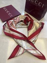 GUCCI 25S SCARF 90 IN SILK 679815