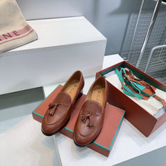 LP 25S SERGE TASSEL LOAFER 35MM IN GLAZED HONEY CALFSKIN