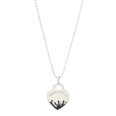 COLOUR HEART SPLASH TAG NECKLACE