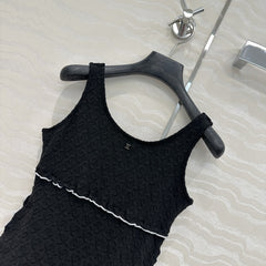 Coco Double C Jacquard Logo Classic One-piece Swimsuit