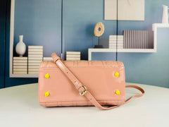 LADY BAG 24 BEIGE PATENT CALFSKIN GOLD HARDWARE