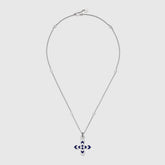 GG WOMEN'S NECKLACE WITH CROSS MOTIF PENDANT