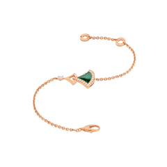 DREAM BRACELET MALACHITE PINK GOLD DIAMOND
