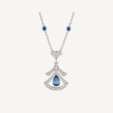 DREAM NECKLACE AGATE DIAMOND SILVER