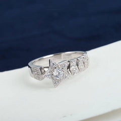 COMETE RING SILVER DIAMOND