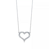 LARGE DIAMOND HEART NECKLACE
