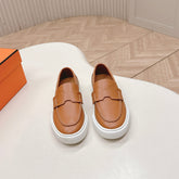 HM 25S SLIP-ON IN BROWN LAMBSKIN