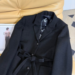 CHANEL 25S BELTED LAPEL COAT 286