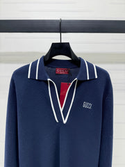 GUCCI V-NECK LONG-SLEEVE KNIT SWEATER 274823